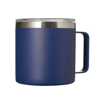 Brinde Presente Dia dos Pais Personalizado Caneca Térmica Inox 450 ml com Tampa Transparente 