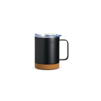 Caneca Térmica Personalizada Inox 400 ml com Tampa Base Cortiça Brindes Personalizados - Cópia (1)