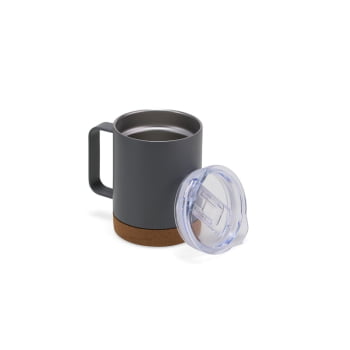 Caneca Térmica Personalizada Inox 400 ml com Tampa Base Cortiça Brindes Personalizados - Cópia (1)