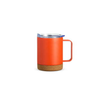 Caneca Térmica Personalizada Inox 400 ml com Tampa Base Cortiça Brindes Personalizados - Cópia (1)