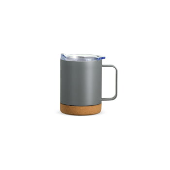 Caneca Térmica Personalizada Inox 400 ml com Tampa Base Cortiça Brindes Personalizados - Cópia (1)