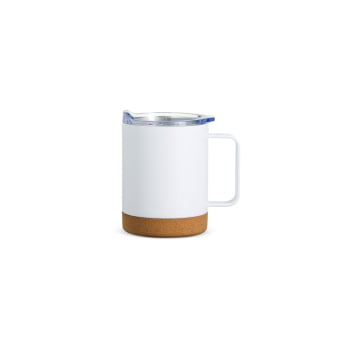 Caneca Térmica Personalizada Inox 330 ml com Tampa Base Cortiça Brindes Personalizados 