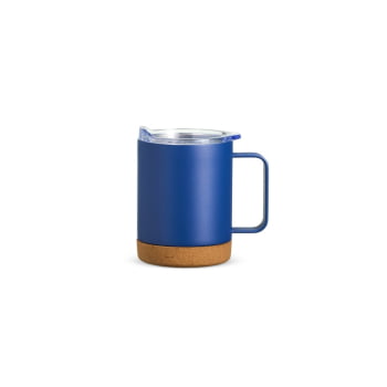 Caneca Térmica Personalizada Inox 330 ml com Tampa Base Cortiça Brindes Personalizados 