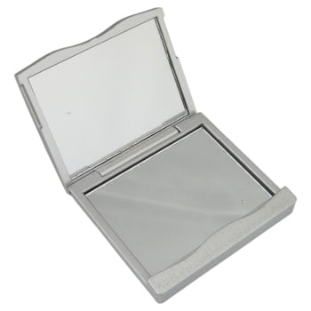 Espelho Personalizado Plástico Duplo X12069 Brinde Personalizado