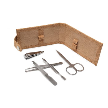 Kit Manicure Personalizado Cortiça 5 Peças X14975 Brindes Personalizados