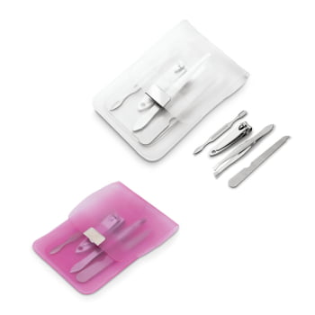 Kit Manicure Personalizado PVC 4 Peças SP94857 Brinde Personalizado