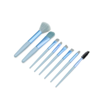 Kit Pincel Personalizado Couro Sintético 8 Peças X18876 Brindes Personalizados