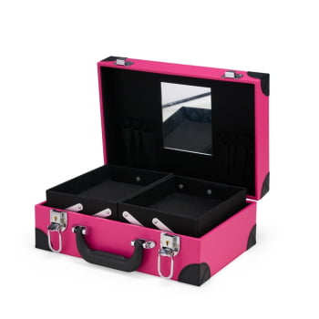 Maleta de Maquiagem Personalizado Poliuretano com Espelho XP$7061 Brindes Personalizados