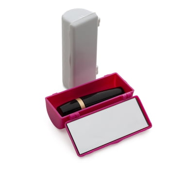 Porta Batom Personalizado  Plástico com Espelho X14384 Brindes Personalizados
