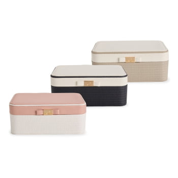 Porta Joias Personalizado Couro Sintético Doze Divisórias XP$18850 Brindes Personalizados