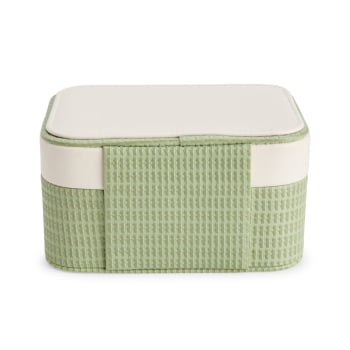 Porta Joias Personalizado Couro Sintético Duas Divisórias XP$18849A Brinde Personalizado