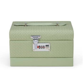 Porta Joias Personalizado Couro Sintético Três Divisórias XP$0148 Brinde Personalizado