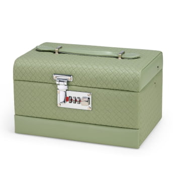 Porta Joias Personalizado Couro Sintético Três Divisórias XP$0148 Brinde Personalizado