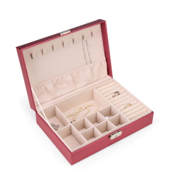 Porta Joias Personalizado Couro Sintético XCX1018 Brinde Personalizado