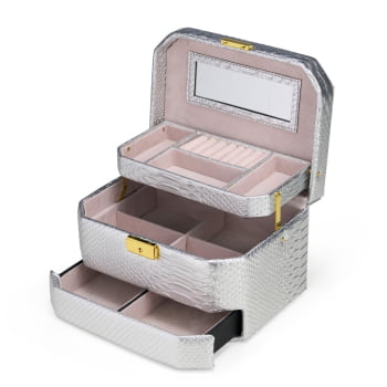 Porta Joias Personalizado Couro Sintético XCX8918 Brindes Personalizados