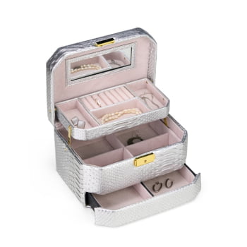 Porta Joias Personalizado Couro Sintético XCX8918 Brindes Personalizados