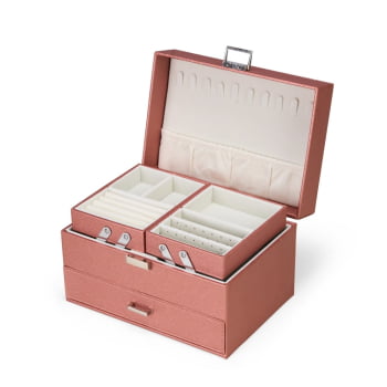 Porta Joias Personalizado Couro Sintético XP$0612 Brinde Personalizado