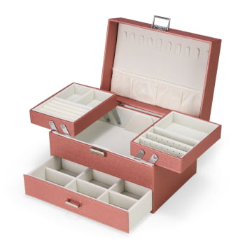 Porta Joias Personalizado Couro Sintético XP$0612 Brinde Personalizado