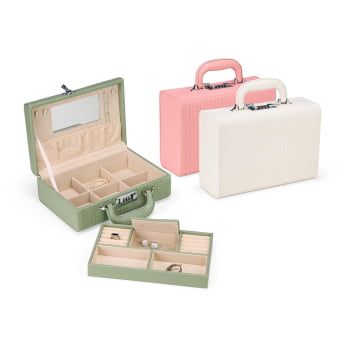 Porta Joias Personalizado Tecido Sintético X18768 Brinde Personalizado