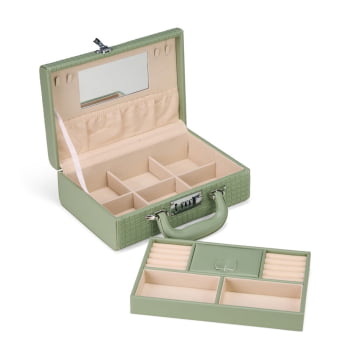 Porta Joias Personalizado Tecido Sintético X18768 Brinde Personalizado