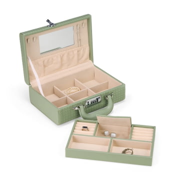 Porta Joias Personalizado Tecido Sintético X18768 Brinde Personalizado