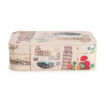 Porta Joias Personalizado Tecido Sintético XCX1028 Brinde Personalizado