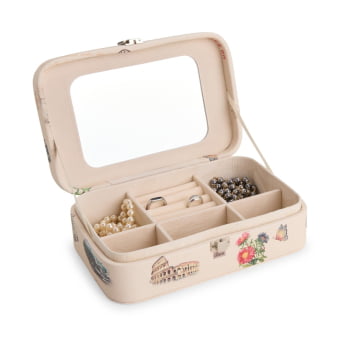 Porta Joias Personalizado Tecido Sintético XCX1028 Brinde Personalizado