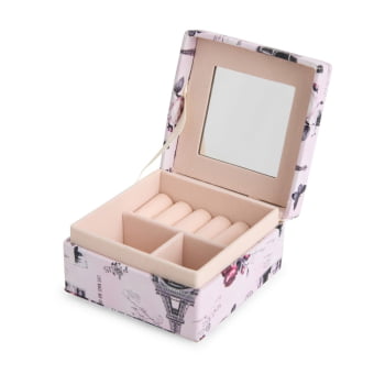 Porta Joias Personalizado Tecido Sintético XCX1252 Brinde Personalizado