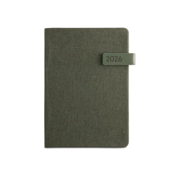 Agenda Personalizada 2026 A5 em 100% rPET Plano Diário SP66201-26 Brinde Personalizado