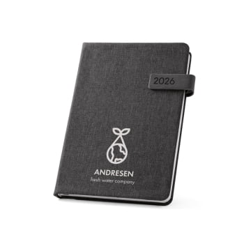 Agenda Personalizada 2026 A5 em 100% rPET Plano Diário SP66201-26 Brinde Personalizado