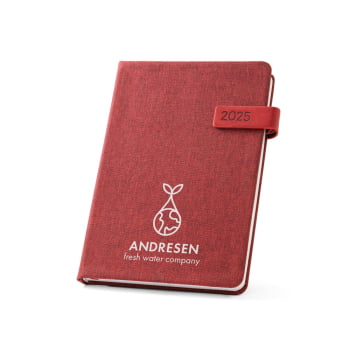 Agenda Personalizada 2026 A5 em 100% rPET Plano Diário SP66201-26 Brinde Personalizado