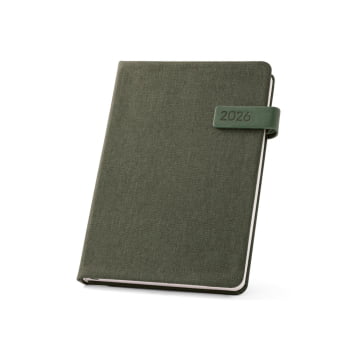 Agenda Personalizada 2026 A5 em 100% rPET Plano Diário SP66201-26 Brinde Personalizado