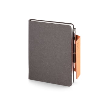 Agenda Personalizada 2026 A5 em Pele Reciclada Plano Diário SP66205-26 Brinde Personalizado