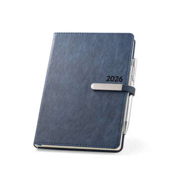 Agenda Personalizada 2026 A5 em PU Plano Diário SP66122-26 Brinde Personalizado