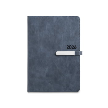 Agenda Personalizada 2026 A5 em PU Plano Diário SP66122-26 Brinde Personalizado