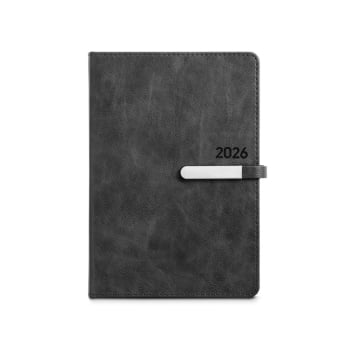 Agenda Personalizada 2026 A5 em PU Plano Diário SP66122-26 Brinde Personalizado