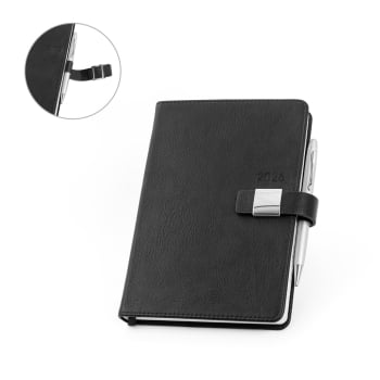 Agenda Personalizada 2026 A5 em PU Plano Diário SP66221-26 Brinde Personalizado