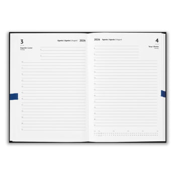Agenda Personalizada 2026 A5 em PU Plano Diário SP66221-26 Brinde Personalizado