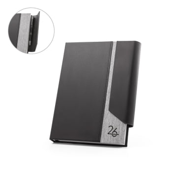 Agenda Personalizada 2026 A5 em PU Reciclado Plano Diário SP66214-26 Brinde Personalizado