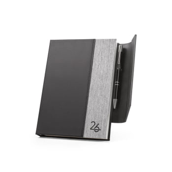 Agenda Personalizada 2026 A5 em PU Reciclado Plano Diário SP66214-26 Brinde Personalizado