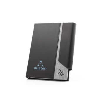 Agenda Personalizada 2026 A5 em PU Reciclado Plano Diário SP66214-26 Brinde Personalizado