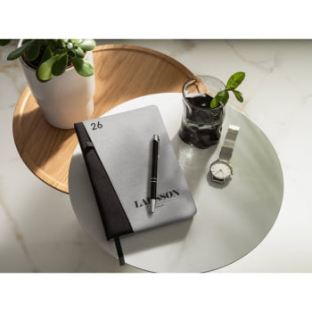 Agenda Personalizada 2026 B5 em 100% rPET Plano Semanal SP66207-26 Brinde Personalizado