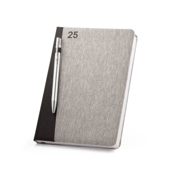 Agenda Personalizada 2026 B5 em 100% rPET Plano Semanal SP66207-26 Brinde Personalizado