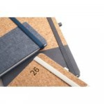 Agenda Personalizada 2026 B5 em Cortiça Plano Diário SP66199-26 Brindes Personalizados