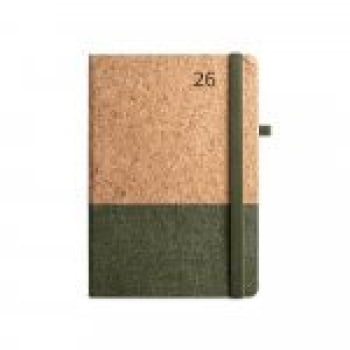 Agenda Personalizada 2026 B5 em Cortiça Plano Diário SP66199-26 Brindes Personalizados