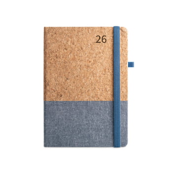Agenda Personalizada 2026 B5 em Cortiça Plano Diário SP66199-26 Brindes Personalizados