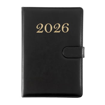 Agenda Personalizada 2026 Couro PU Semanal X06107A Brinde Personalizado