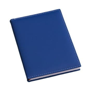 Agenda Personalizada 2026 Couro Sintético Azul LULG3562 Brinde Personalizado