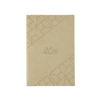 Agenda Personalizada 2026 Couro Sintético Diária X06028 Brinde Personalizado