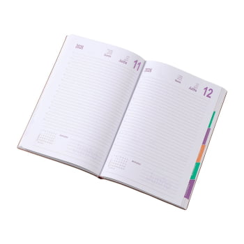 Agenda Personalizada 2026 Couro Sintético Diária X06028 Brinde Personalizado